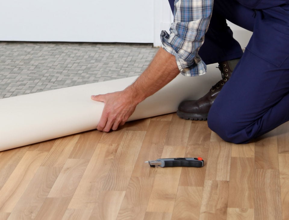 Mobile Vinyl Flooring Installation