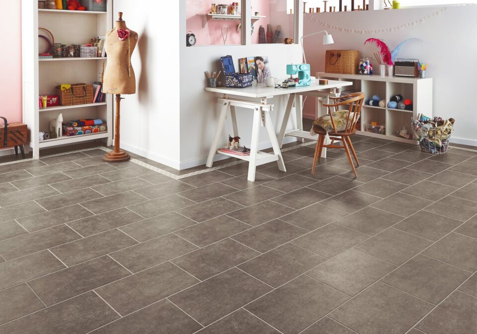 Karndean LVT   CER19 Burnet Sewing Room Kousa Framed DS12 3mm 1